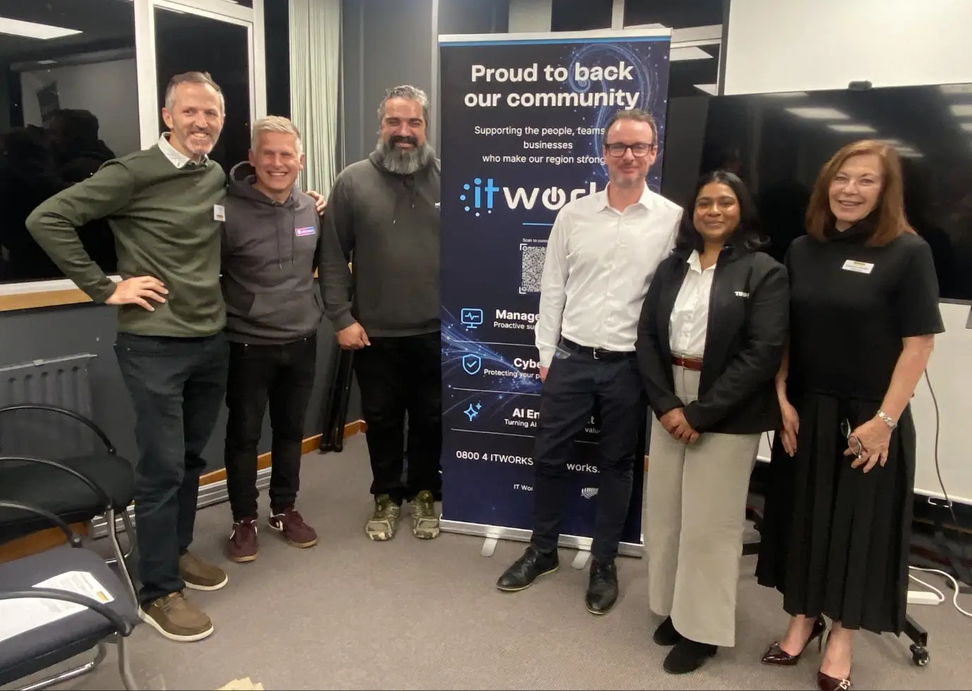 The IT Works team at the final Technology and Innovation Series evening for 2026